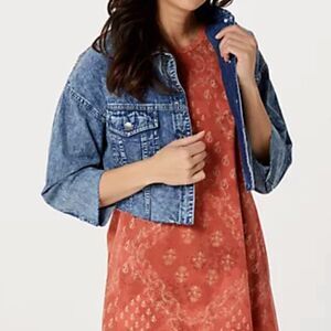 MY WONDER DENIM COLLECTION CROPPED JACKET